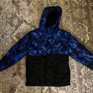 The Children's Place Blue and Black Kids Winter Jacket